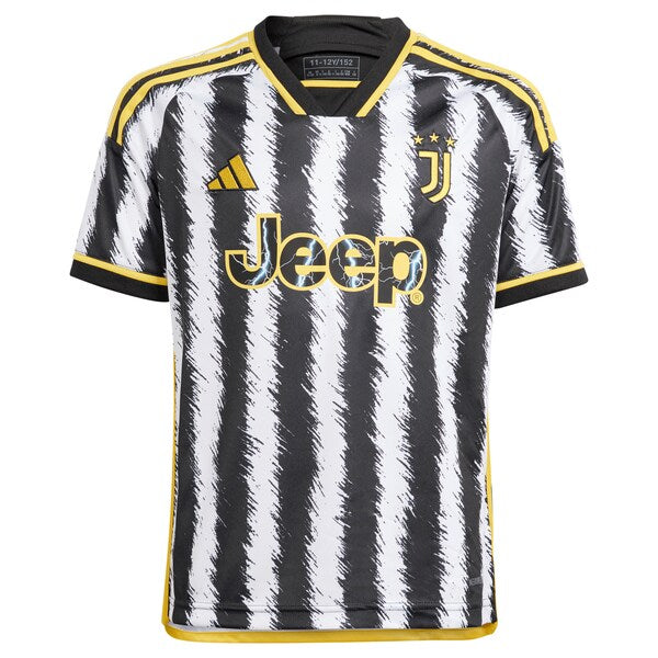 Federico Chiesa Juventus adidas Youth 2023/24 Home Replica Jersey - Black - Image 2