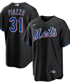 Mike Piazza New York Mets Nike 2022 Alternate Replica Player Jersey - Black