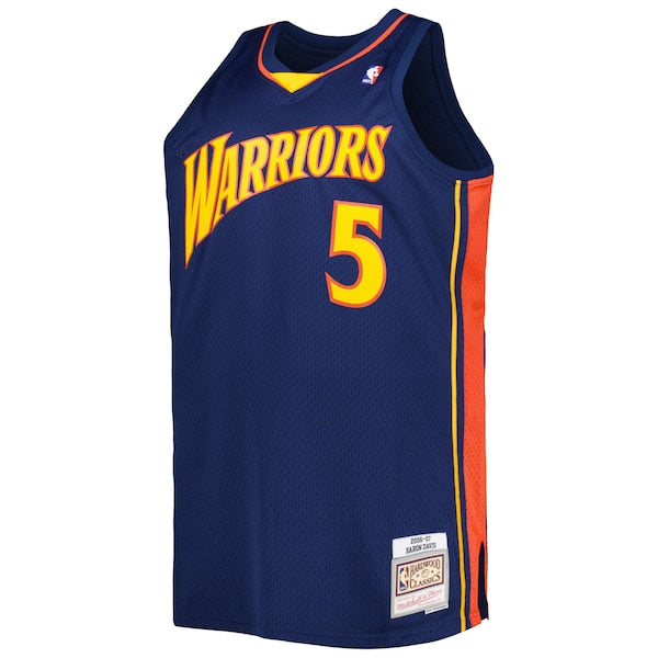 Baron Davis Golden State Warriors Big & Tall Hardwood Classics 2006/07 Swingman Jersey - Navy - Image 2