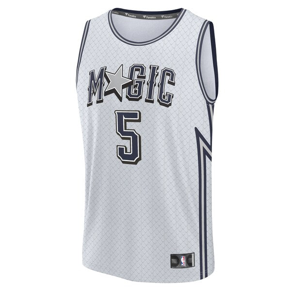 Paolo Banchero Orlando Magic Youth 2024/25 Fast Break Player Jersey - City Edition - Silver - Image 2