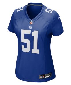Alternative view of Abdul Carter New York Giants Nike Women's First Round Pick Game Jersey - Royal