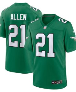 Alternative view of Eric Allen Philadelphia Eagles Nike Alternate Game Jersey - Kelly Green/Green