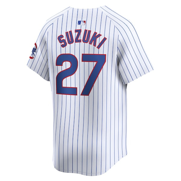 Seiya Suzuki Chicago Cubs Nike Home Limited Player Jersey - White - Image 3