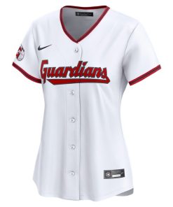 Alternative view of Cleveland Guardians Nike Women's Home Limited Jersey - White