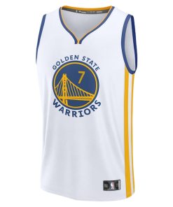 Alternative view of Buddy Hield Golden State Warriors  Fast Break Replica Player Jersey - Association Edition - White