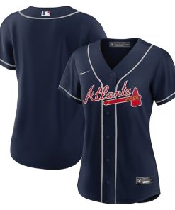 Alternative view of Women's Atlanta Braves Nike Navy Alternate Replica Team Jersey/White/Red