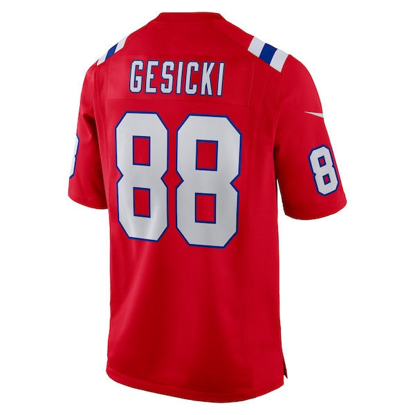 Mike Gesicki New England Patriots Nike Alternate Game Jersey - Red - Image 3