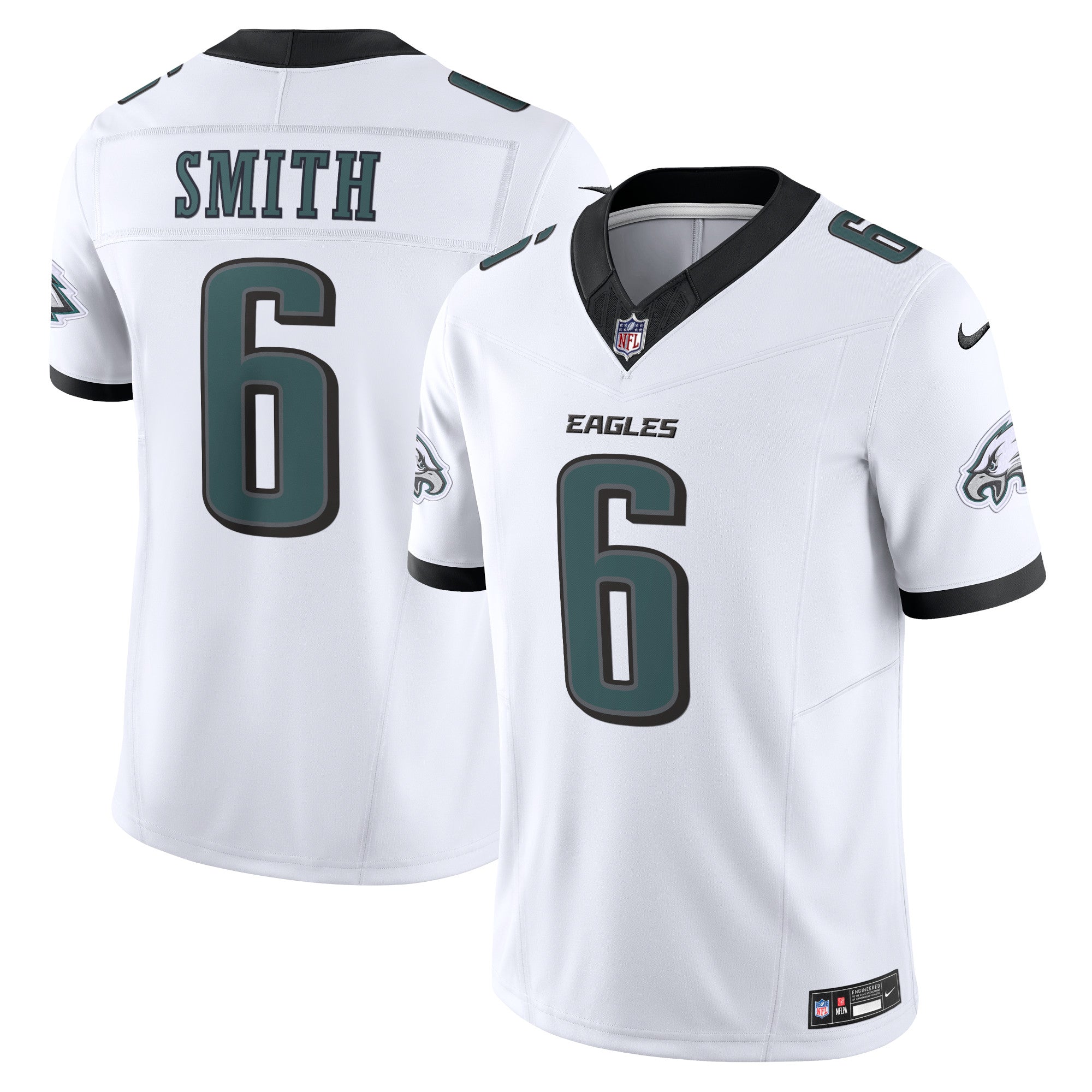 DeVonta Smith Philadelphia Eagles Nike Alternate Vapor F.U.S.E. Limited Jersey - Black/Green/White - Image 6