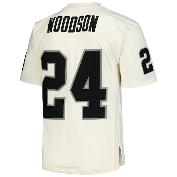Charles Woodson Las Vegas Raiders Chainstitch Legacy Jersey - Cream - Image 3