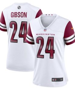 Alternative view of Antonio Gibson Washington Commanders Nike Women's Game Jersey - White/Black/Burgundy
