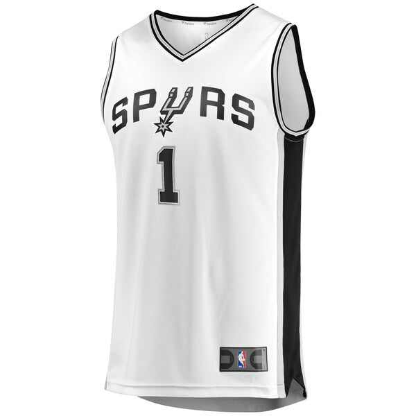 Victor Wembanyama San Antonio Spurs Youth Fast Break Replica Player Jersey - Association Edition - White/Black - Image 3