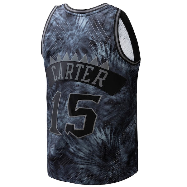 Vince Carter Toronto Raptors Hardwood Classics 1998/99 Tie-Dye Swingman Jersey - Black - Image 5