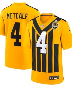 DK Metcalf Pittsburgh Steelers Nike Alternate 1933 Throwback Game Jersey - Gold/White/Black