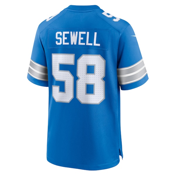Penei Sewell Detroit Lions Nike Game Jersey - Blue/Black - Image 4