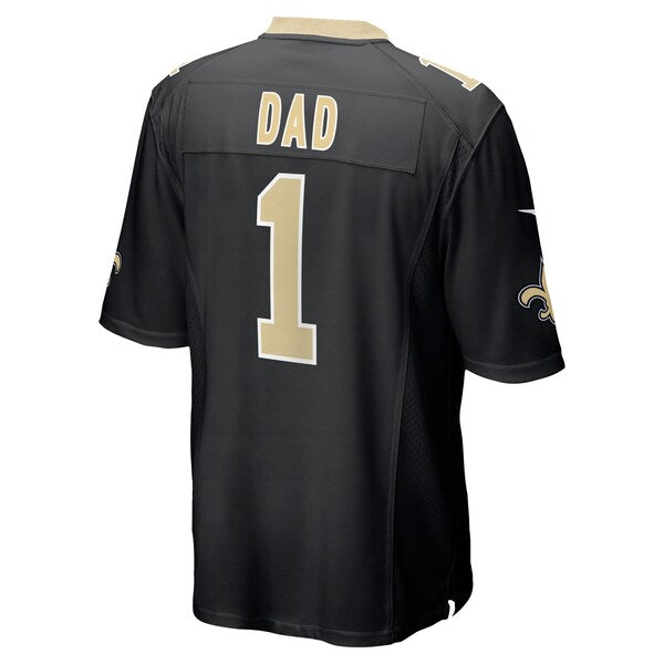Number 1 Dad New Orleans Saints Nike Game Jersey - Black - Image 3