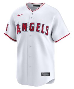 Alternative view of Los Angeles Angels Nike Home Limited Jersey - White
