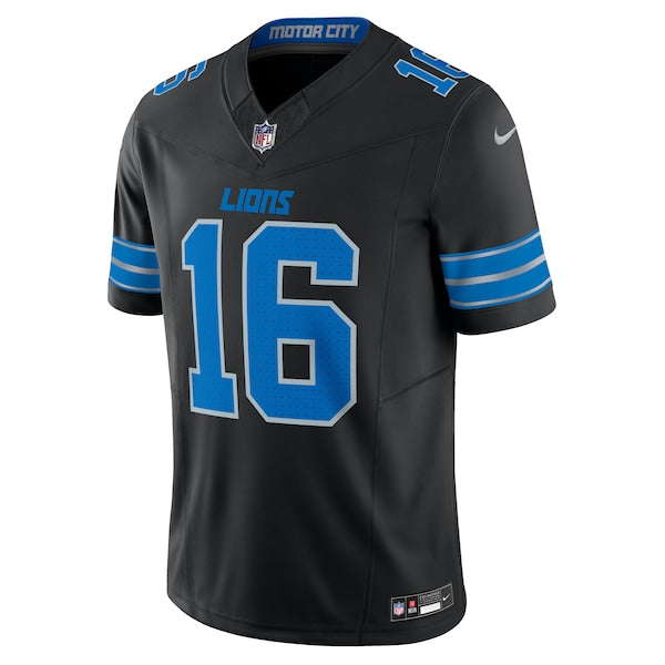 Jared Goff Detroit Lions Nike Vapor F.U.S.E. Limited Jersey - Black - Image 2