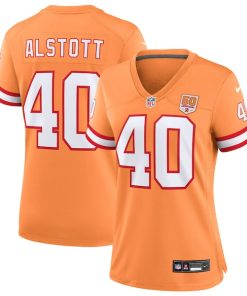 Alternative view of Mike Alstott  Tampa Bay Buccaneers Nike Women's 50th Season Game Jersey - Creamsicle/Red