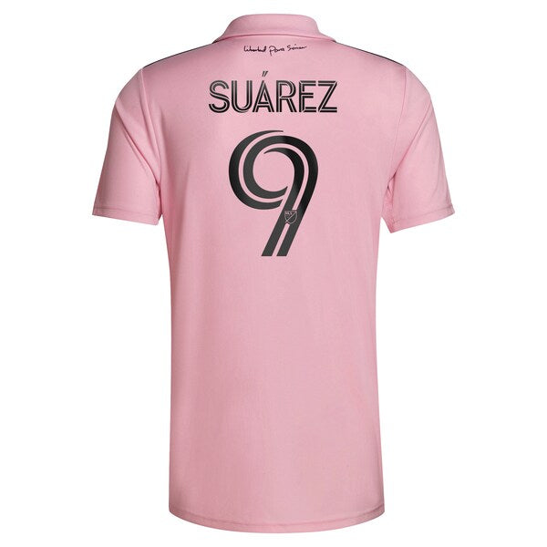 Luis Su¨¢rez Inter Miami CF adidas 2024 The Heart Beat Kit Replica Player Jersey - Pink - Image 3