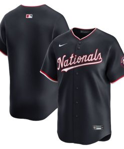 Alternative view of Washington Nationals Nike Alternate Limited Jersey - Navy/White