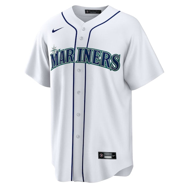 Men's Seattle Mariners Bryan Woo Nike White Home Replica Jersey - Image 2
