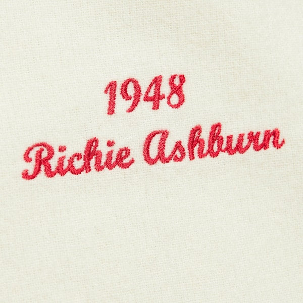 Richie Ashburn Philadelphia Phillies Cooperstown Collection 1948 Authentic Jersey - Cream - Image 4