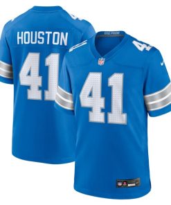 Alternative view of James Houston Detroit Lions Nike Team Game Jersey -  Blue
