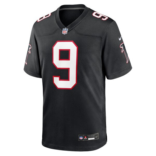 Michael Penix Jr. Atlanta Falcons Nike Throwback Game Jersey - Black/Red/White - Image 3