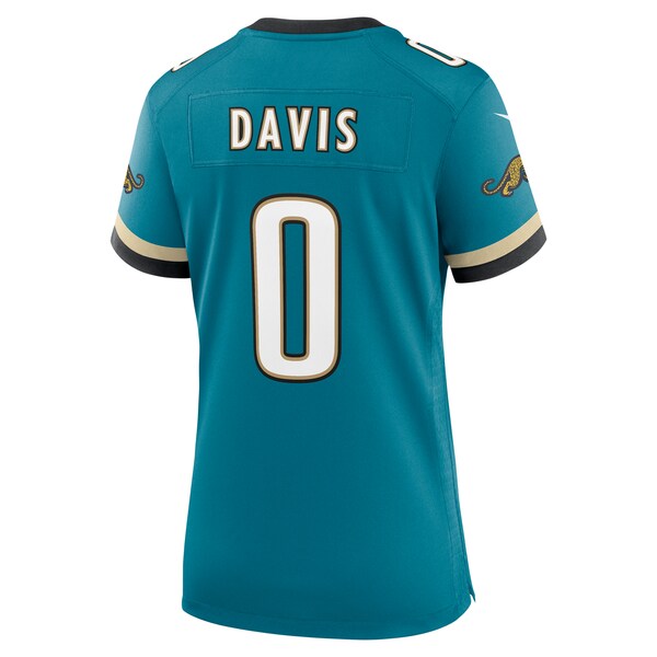 Gabe Davis Jacksonville Jaguars Nike Women's Prowler Throwback Game Jersey - Teal - Image 3