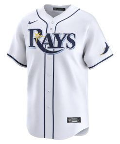 Alternative view of Tampa Bay Rays Nike Home Limited Custom Jersey - White