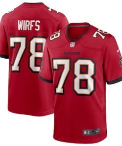 Alternative view of Tristan Wirfs Tampa Bay Buccaneers Nike Player Game Jersey - Red/Orange