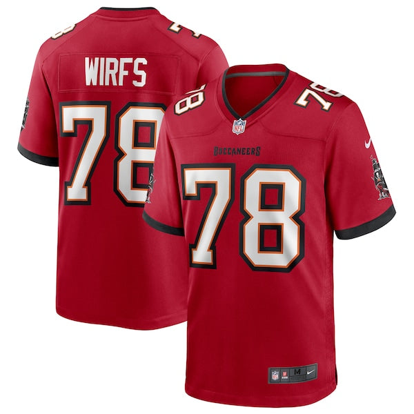 Tristan Wirfs Tampa Bay Buccaneers Nike Player Game Jersey - Red/Orange - Image 2