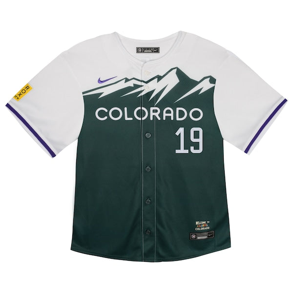 Charlie Blackmon Colorado Rockies Nike Toddler City Connect Limited Player Jersey - Green - Image 2