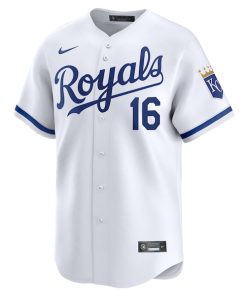 Alternative view of Hunter Renfroe Kansas City Royals Nike Home Limited Player Jersey?¨C White