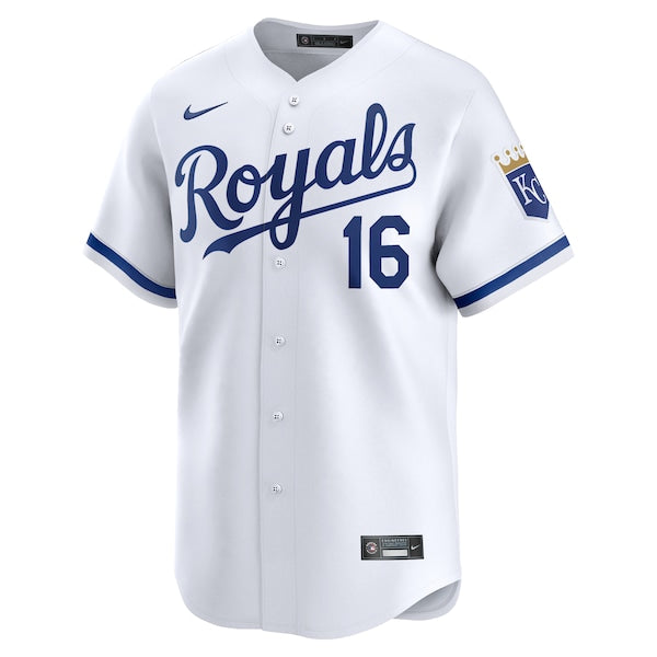 Hunter Renfroe Kansas City Royals Nike Home Limited Player Jersey?ยจC White - Image 2