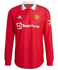 Alternative view of Carlos Casemiro Manchester United adidas 2022/23 Home Replica Long Sleeve Jersey - Red