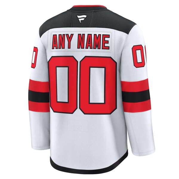 New Jersey Devils Away Premium Custom Jersey - White/Black/Red - Image 5