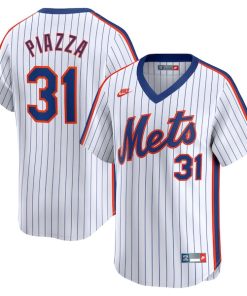 Mike Piazza New York Mets Nike Throwback Cooperstown Limited Jersey - White
