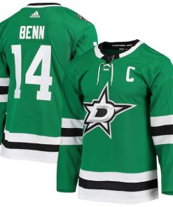 Jamie Benn Dallas Stars adidas Home Primegreen Authentic Player Jersey - Kelly Green