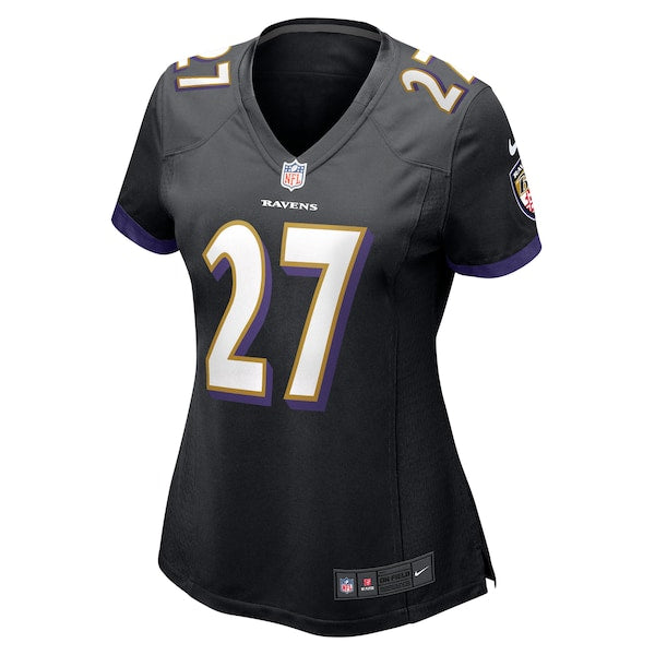 J.K. Dobbins Baltimore Ravens Nike Women's Game Jersey - Black - Image 2