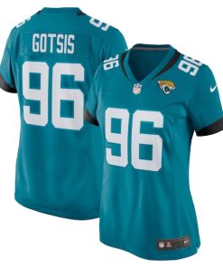 Adam Gotsis Jacksonville Jaguars Nike Women's Game Jersey - Teal/Black