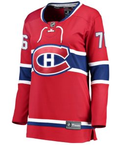 Alternative view of Zack Bolduc Montreal Canadiens  Women's Home Breakaway Jersey - Red