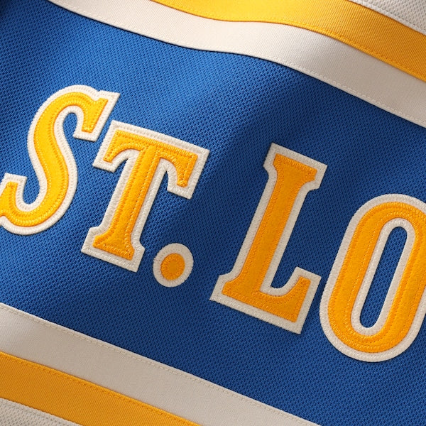 Jordan Kyrou St. Louis Blues 2025 NHL Winter Classic Premium Player Jersey - Cream - Image 4