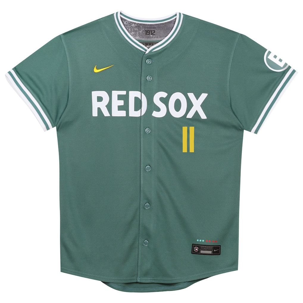 Rafael Devers Boston Red Sox Nike Preschool 2025 City Connect Limited Player Jersey - Green - Image 2