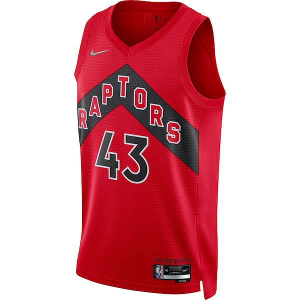 Pascal Siakam Toronto Raptors Nike 2021/22 Diamond Swingman Jersey - Icon Edition - Red - Image 2