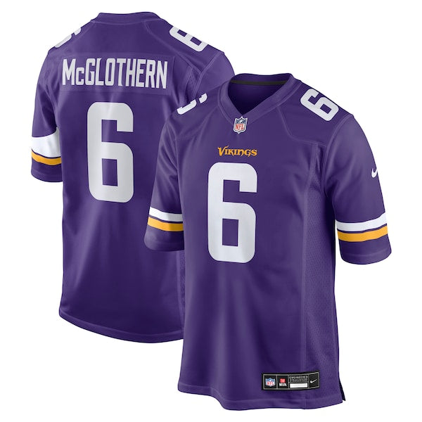 Dwight McGlothern Minnesota Vikings Nike Team Game Jersey - Purple