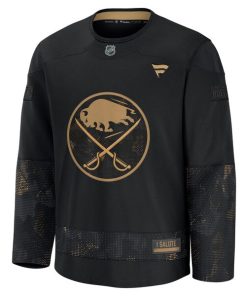 Alternative view of Buffalo Sabres  2024 Military Appreciation Practice Jersey - Black