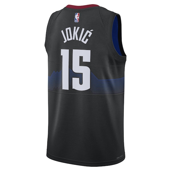 Nikola Jokic Denver Nuggets Nike Unisex 2023/24 Swingman Jersey - Black - City Edition - Image 3