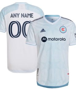Chicago Fire adidas 2022 Lakefront Kit Authentic Custom Jersey - White