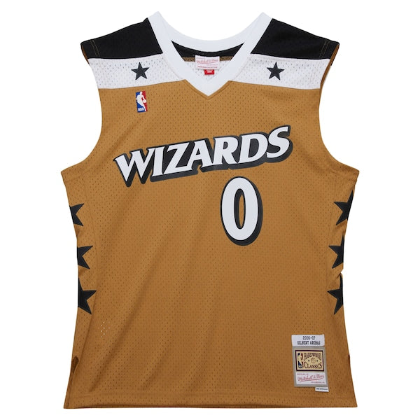 Gilbert Arenas Washington Wizards 2006/07 Hardwood Classics Swingman Jersey - Gold - Image 2